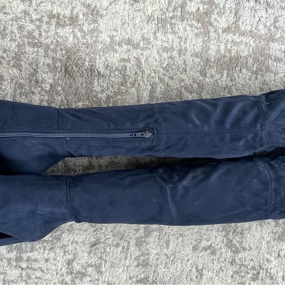 Size 6 Navy Blue Suede Knee High Boots - Picture 2 of 3